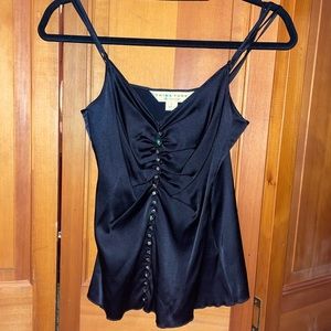 NWOT Trina Turk Silky Top with Rhinestones